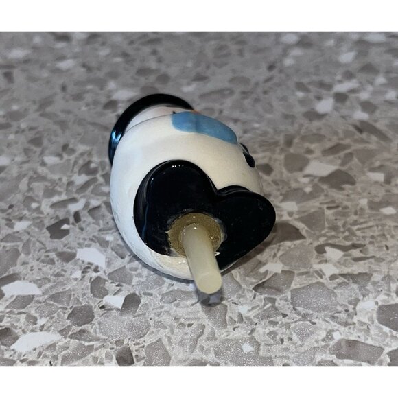 Nora Fleming Snowman Frosty Pal Snowman Mini Hand Painted Charm Blue Scarf - Picture 4 of 6